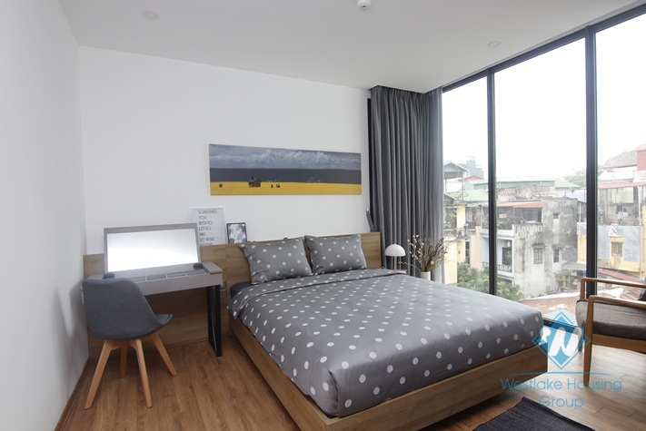 Lake view two bedrooms apartment for rent near Lotte tower, Ba Dinh district, Ha Noi